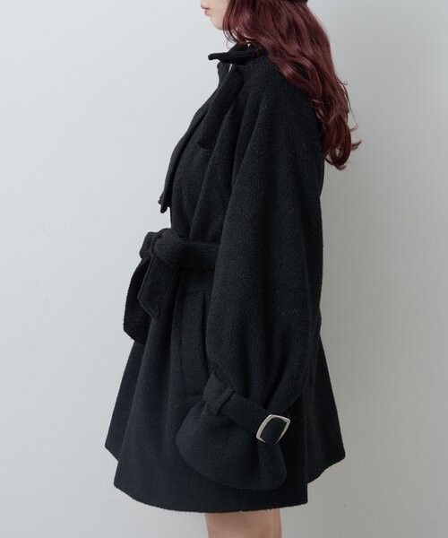 Kastane（カスタネ）の「【一部店舗限定】ハイネックフレアコート（その他アウター・レディース・グレー/アイボリー/ブラック・FREE）」の21枚目の写真