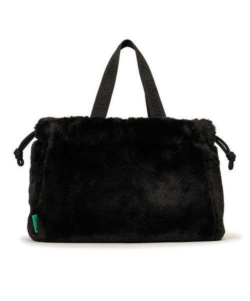 LeSportsac(レスポートサック)の「FUR DRAWSTRING TOTE ブラックフラッフィーファー(トートバッグ・レディース・ブラック・FREE)」の7枚目の写真