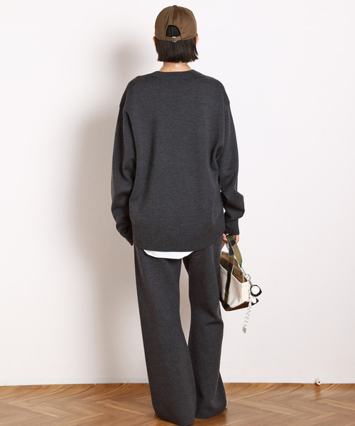 AP STUDIO（エーピーストゥディオ）の「Oversized C/N Knit（ニット/セーター・レディース・ブラック/グレー・FREE）」の7枚目の写真