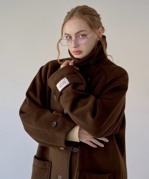 【超希少】45rpm ダッフルコート アルパカ フード S相当 1 ブラウン 超希少】45rpm ダッフルコート アルパカ フード S相当 1 ブラウン