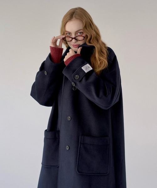 hazyl(ヘイジル)の「duffle long coat / ダッフルロングコート(ダッフルコート・レディース・ネイビー/ブラウン系その他・フリー)」の16枚目の写真