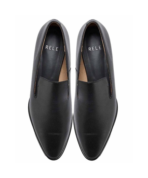 RELE リレ シープレザーバンプローファー