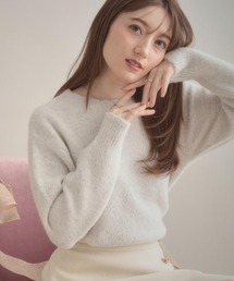 couture brooch | 【前後2WAY】スパンコールラメフェザー ニット(ニット/セーター)