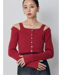 MURUA | フロントボタンデザインニット(ニット/セーター)