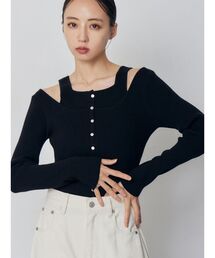 MURUA | フロントボタンデザインニット(ニット/セーター)