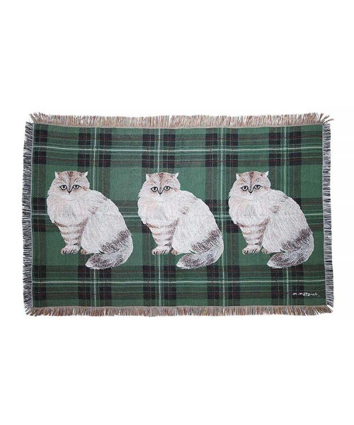 新品 松尾ミユキ タペストリー ラグ 110×153cm プランツ バード 鳥