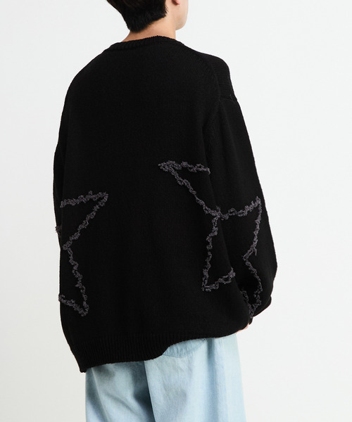 CONVERSE TOKYO(コンバーストウキョウ)の「STAR★ EMBROIDERY KNIT PULLOVER(ニット/セーター・レディース・ネイビー/ブラウン/ブラック・SMALL/MEDIUM)」の5枚目の写真