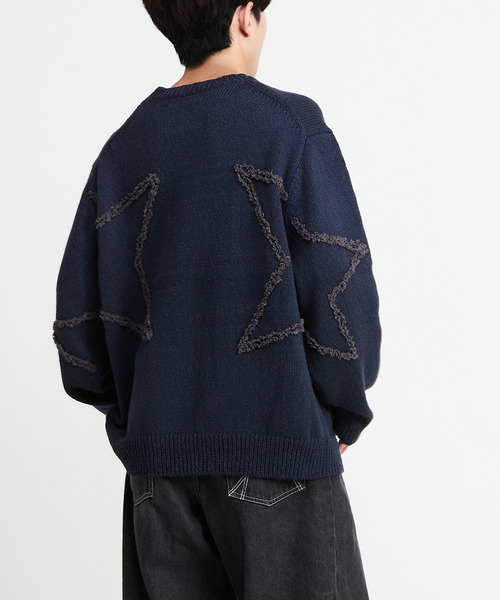 CONVERSE TOKYO(コンバーストウキョウ)の「STAR★ EMBROIDERY KNIT PULLOVER(ニット/セーター・レディース・ネイビー/ブラウン/ブラック・SMALL/MEDIUM)」の9枚目の写真