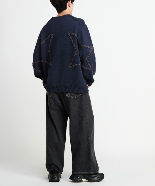 CONVERSE TOKYO(コンバーストウキョウ)の「STAR★ EMBROIDERY KNIT PULLOVER(ニット/セーター・レディース・ネイビー/ブラウン/ブラック・SMALL/MEDIUM)」の11枚目の写真