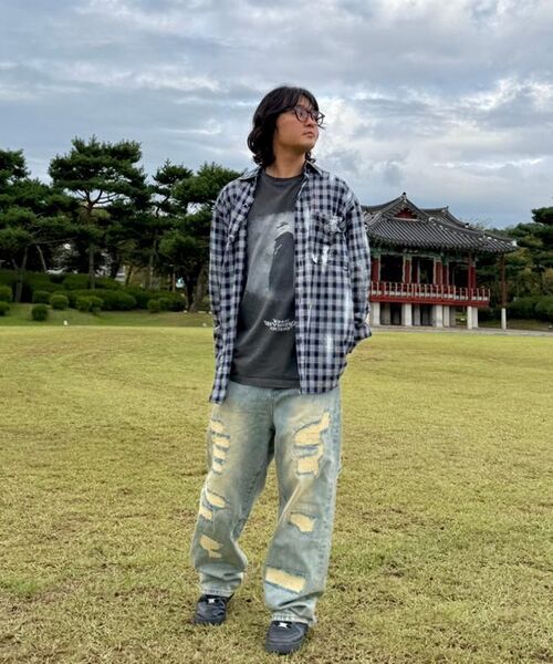 SCHISM INDUCING(スキズムインデューシング)の「ARCHIVE DAMAGED JEANS_BLUE(デニムパンツ・レディース・その他・LARGE/MEDIUM/X-LARGE)」の19枚目の写真