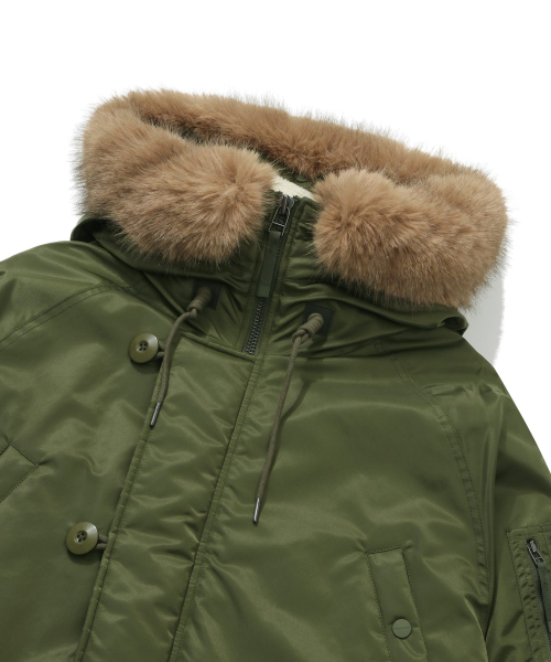 COVERNAT(カバーナット)の「RDS ウルバリン N3B ダウンパーカー カーキ(ダウンジャケット/コート・レディース・その他・MEDIUM/LARGE)」の4枚目の写真