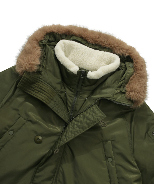 COVERNAT(カバーナット)の「RDS ウルバリン N3B ダウンパーカー カーキ(ダウンジャケット/コート・レディース・その他・MEDIUM/LARGE)」の6枚目の写真