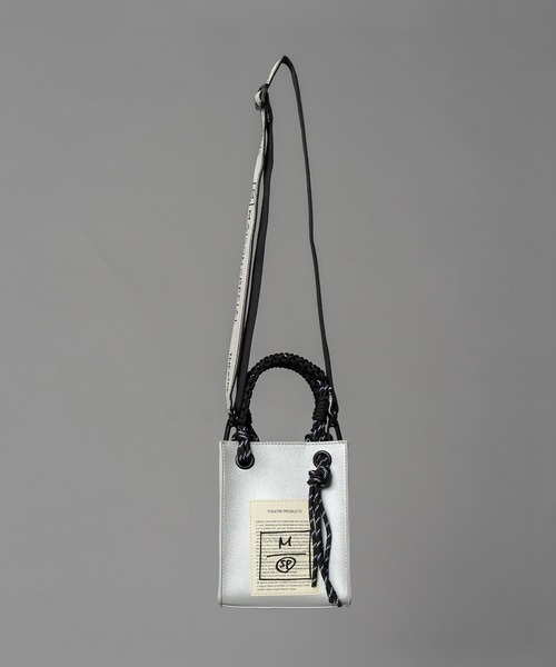 MAISON SPECIAL(メゾンスペシャル)の「《UNISEX》【THEATRE PRODUCTS】Collaboration Shoulder Mini Tote Bag/シアタープロダクツコラボレーションショルダーミニトートバッグ【MAISON SPECIAL/メゾンスペシャル】(ショルダーバッグ・メンズ・ブラック/シルバー・FREE)」の5枚目の写真
