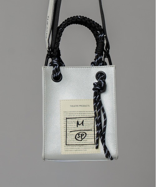 MAISON SPECIAL(メゾンスペシャル)の「《UNISEX》【THEATRE PRODUCTS】Collaboration Shoulder Mini Tote Bag/シアタープロダクツコラボレーションショルダーミニトートバッグ【MAISON SPECIAL/メゾンスペシャル】(ショルダーバッグ・メンズ・ブラック/シルバー・FREE)」の8枚目の写真