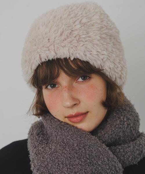 SMELLY（スメリー）の「ファーニットキャップ（ニットキャップ/ビーニー・レディース・グレー系その他/アイボリー・-）」の3枚目の写真