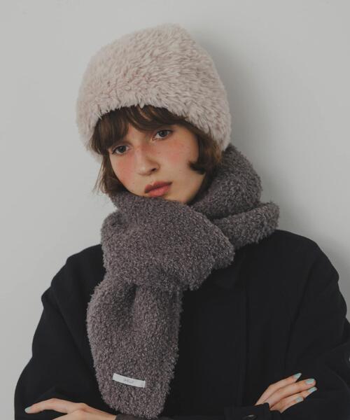 SMELLY（スメリー）の「ファーニットキャップ（ニットキャップ/ビーニー・レディース・グレー系その他/アイボリー・-）」の4枚目の写真