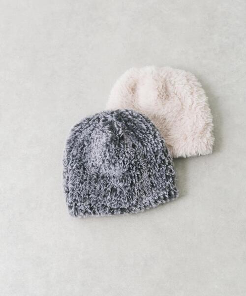 SMELLY（スメリー）の「ファーニットキャップ（ニットキャップ/ビーニー・レディース・グレー系その他/アイボリー・-）」の10枚目の写真
