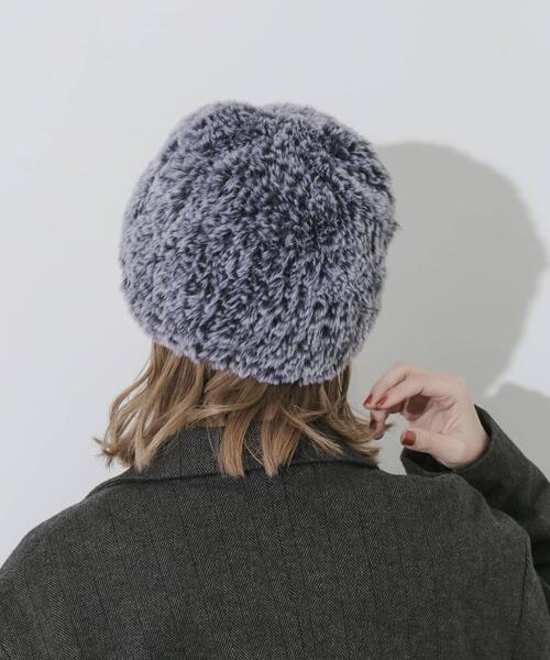 SMELLY（スメリー）の「ファーニットキャップ（ニットキャップ/ビーニー・レディース・グレー系その他/アイボリー・-）」の12枚目の写真