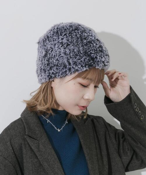 SMELLY（スメリー）の「ファーニットキャップ（ニットキャップ/ビーニー・レディース・グレー系その他/アイボリー・-）」の13枚目の写真