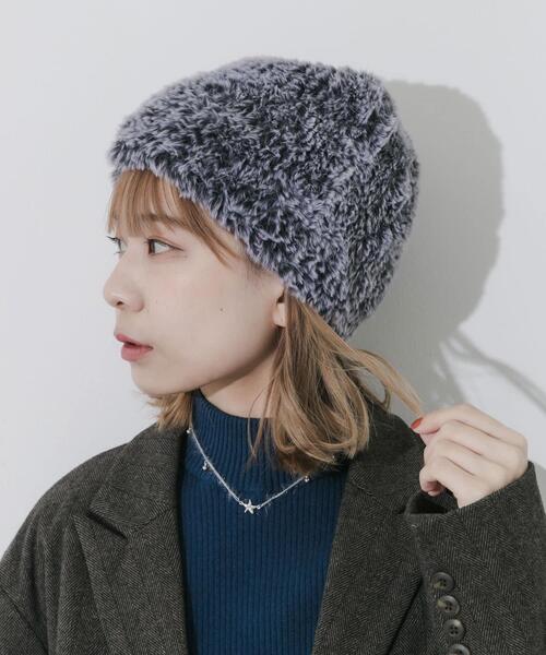 SMELLY（スメリー）の「ファーニットキャップ（ニットキャップ/ビーニー・レディース・グレー系その他/アイボリー・-）」の14枚目の写真