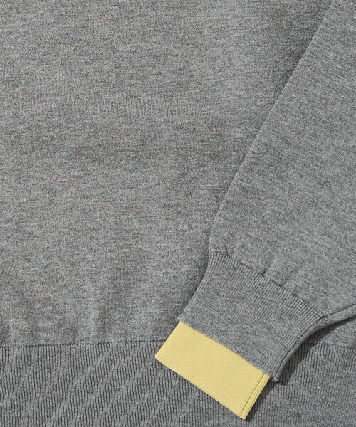 FREAK'S STORE（フリークスストア）の「限定展開　接結 配色 カラー ニット プルオーバー（ニット/セーター・レディース・ネイビー/ライトグレー/ブラウン/ブラック/ナチュラル・ﾌﾘ-）」の7枚目の写真