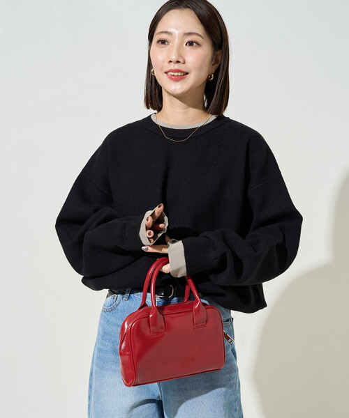 FREAK'S STORE（フリークスストア）の「限定展開　接結 配色 カラー ニット プルオーバー（ニット/セーター・レディース・ネイビー/ライトグレー/ブラウン/ブラック/ナチュラル・ﾌﾘ-）」の20枚目の写真