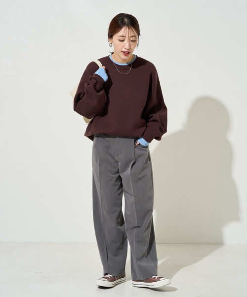 【セール】限定展開　接結 配色 カラー ニット プルオーバー（ニット/セーター）｜FREAK'S STORE（フリークスストア）