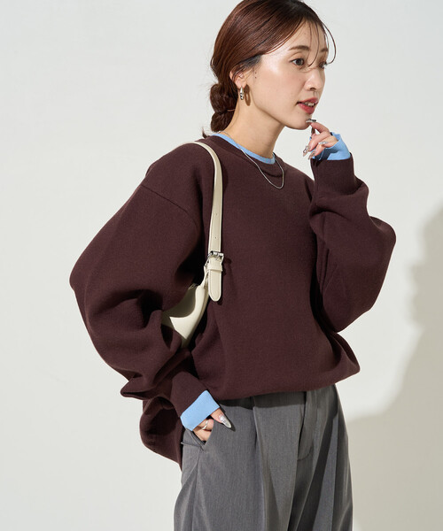 【セール】限定展開　接結 配色 カラー ニット プルオーバー（ニット/セーター）｜FREAK'S STORE（フリークスストア）