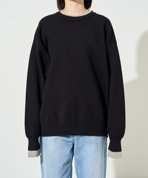 【セール】限定展開　接結 配色 カラー ニット プルオーバー（ニット/セーター）｜FREAK'S STORE（フリークスストア）