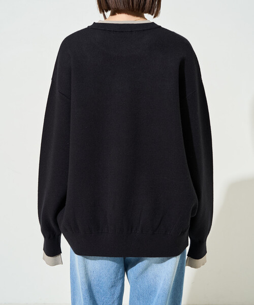 【セール】限定展開　接結 配色 カラー ニット プルオーバー（ニット/セーター）｜FREAK'S STORE（フリークスストア）