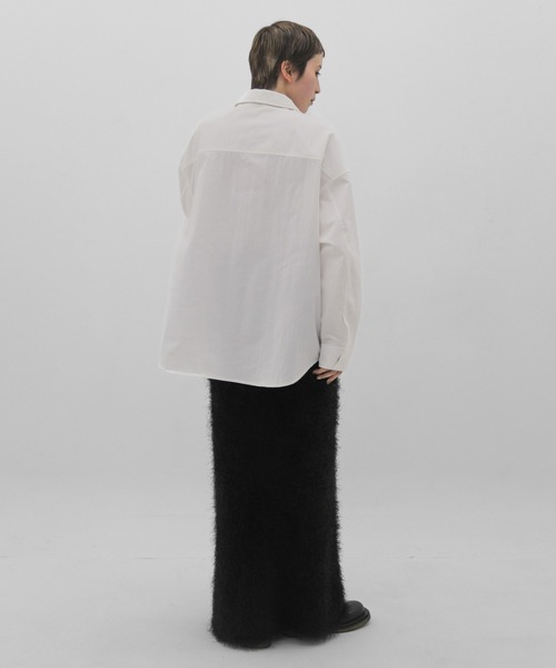 lit(リット)の「Feather Long Knit Skirt(スカート・レディース・ベージュ/ブラック・FREE)」の10枚目の写真