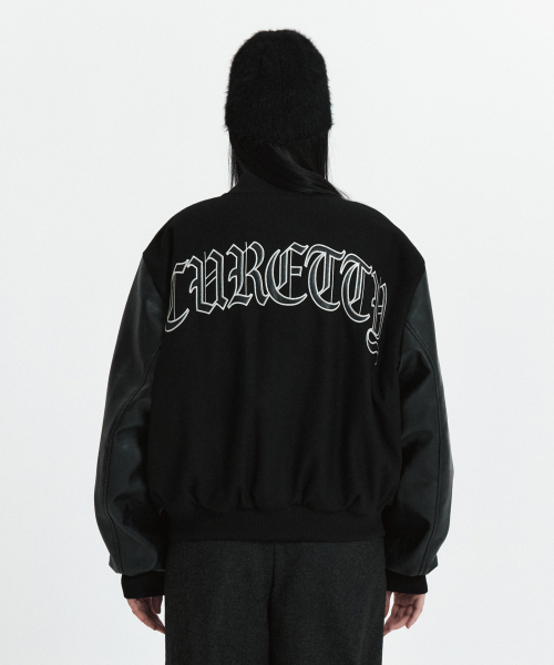 CURETTY(キュリティ)の「C DOUBLE-TEXTURE C VARSITY JACKET_BLACK(その他アウター・レディース・ブラック・SMALL)」の4枚目の写真