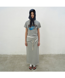 LCDC TM（エルシーディーシーティーエム）の「FOLD-OVER JERSEY SKIRT (GREY)（スカート）」