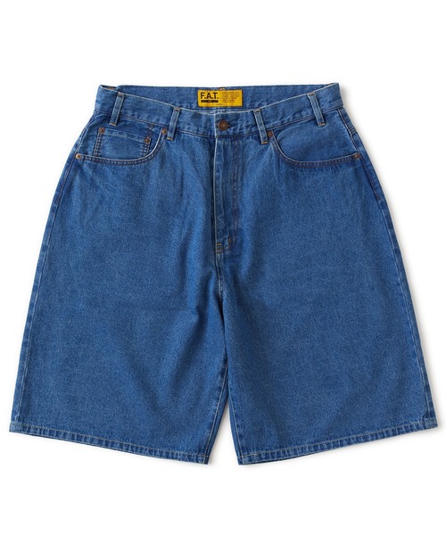 FAT（エフエイティー）の「1/2 "FADER"（デニムパンツ・メンズ・ブルー/ブラック・JUMBO(XXL)/FAT(XL)/SKINNY(L)/TITCH(M)）」の2枚目の写真
