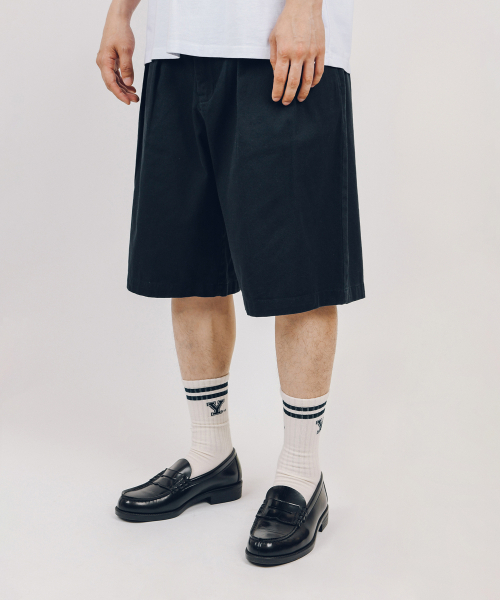 YALE(イェール)の「チノバミューダパンツ_ネイビー(その他パンツ・レディース・その他・SMALL/MEDIUM/LARGE/X-LARGE)」の1枚目の写真