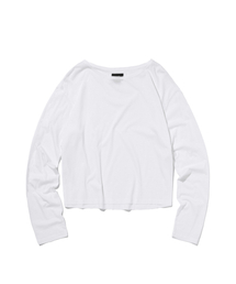 suade（スエード）の「SLUB LONG SLEEVE [WHITE]（Tシャツ/カットソー）」