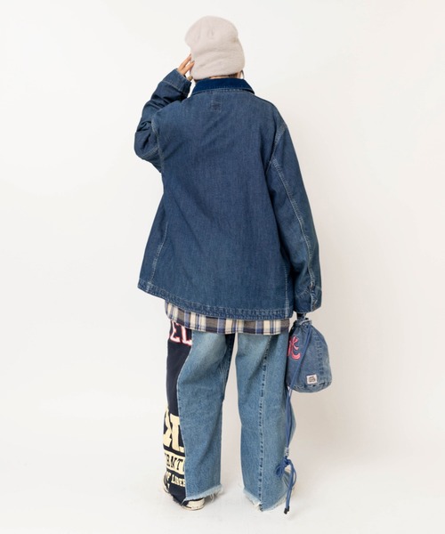 RNA(アールエヌエー)の「J2172 PINK MOTEL カバーオールジャケット(カバーオール・レディース・ダークインディゴブルー・MEDIUM)」の3枚目の写真