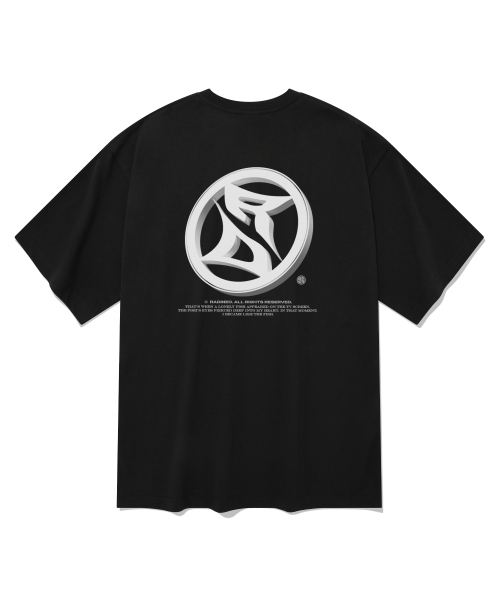 RADINEO(ラディネオ)の「ラウンドロゴ半袖Tシャツブラック(Tシャツ/カットソー・メンズ・その他・LARGE/MEDIUM/SMALL/X-LARGE)」の1枚目の写真