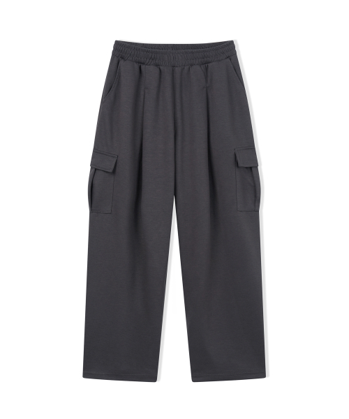 CAMEL WORK（キャメルワーク）の「ワンタックワイドカーゴスウェットパンツ（チャコール）（スウェットパンツ・メンズ・その他・X-LARGE/SMALL/MEDIUM/LARGE）」の2枚目の写真