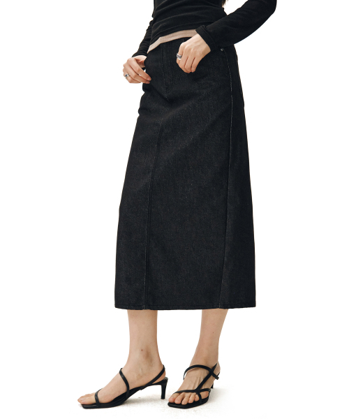 DECET WOMEN(デケット ウーマン)の「シグネチャーロングスカート DCSK003CPブラック(スカート・レディース・その他・SMALL/MEDIUM/LARGE/X-SMALL)」の3枚目の写真