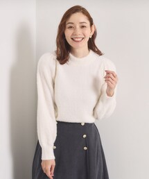 ITS'DEMO | 【手洗い可】フェザーヤーンパフスリーブニット(ニット/セーター)