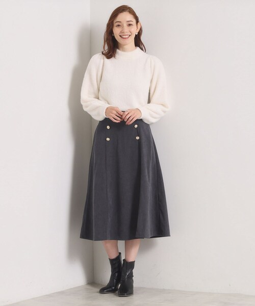 ITS'DEMO（イッツデモ）の「【手洗い可】フェザーヤーンパフスリーブニット（ニット/セーター・レディース・ピンク/オフホワイト/サックスブルー/ブラウン系・00）」の11枚目の写真