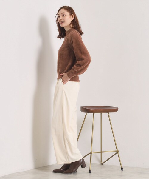 ITS'DEMO（イッツデモ）の「【手洗い可】フェザーヤーンパフスリーブニット（ニット/セーター・レディース・ピンク/オフホワイト/サックスブルー/ブラウン系・00）」の15枚目の写真