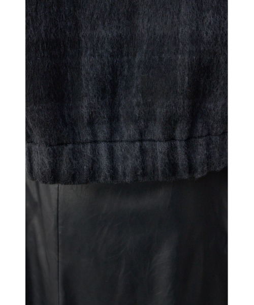 AZUL by moussy（アズールバイマウジー）の「【着丈バリエ】シャギースタンドコート（チェスターコート・レディース・ブラウン/ブラック系その他/グレー・MEDIUM/SMALL）」の16枚目の写真