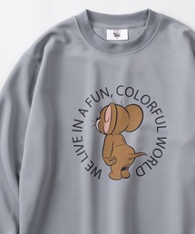 【71】【TOM&JERRY/トムとジェリー】ジェリー ロゴデザイン ダンボールニット スウェット/メンズ/レディース/ユニセックス