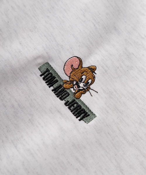 Tom＆Jerry（トムアンドジェリー）の「【71】【TOM＆JERRY/トムとジェリー】ジェリー ロゴデザイン ダンボールニット スウェット/メンズ/レディース/ユニセックス（スウェット・レディース・チャコールグレー/アッシュグレー/ブルー/ブラック・L/M）」の11枚目の写真