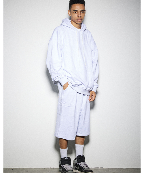 PHILIPPAKER(フィリップペイカー)の「カーペンター バミューダ スウェット 8部パンツ ホワイト グレー(その他パンツ・メンズ・その他・MEDIUM/LARGE/X-LARGE)」の5枚目の写真