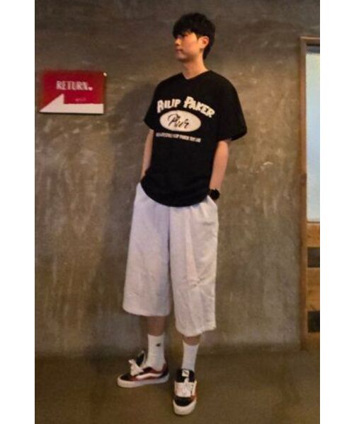 PHILIPPAKER(フィリップペイカー)の「カーペンター バミューダ スウェット 8部パンツ ホワイト グレー(その他パンツ・メンズ・その他・MEDIUM/LARGE/X-LARGE)」の18枚目の写真
