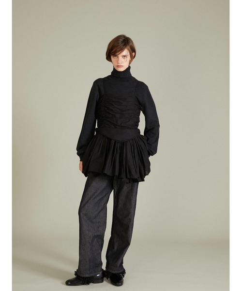 crinkle crinkle crinkle(クリンクルクリンクルクリンクル)の「【crinkle crinkle crinkle】corset cami/コルセットキャミ(キャミソール・レディース・ブラック/ドット・FREE)」の8枚目の写真