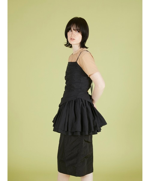 crinkle crinkle crinkle(クリンクルクリンクルクリンクル)の「【crinkle crinkle crinkle】corset cami/コルセットキャミ(キャミソール・レディース・ブラック/ドット・FREE)」の10枚目の写真